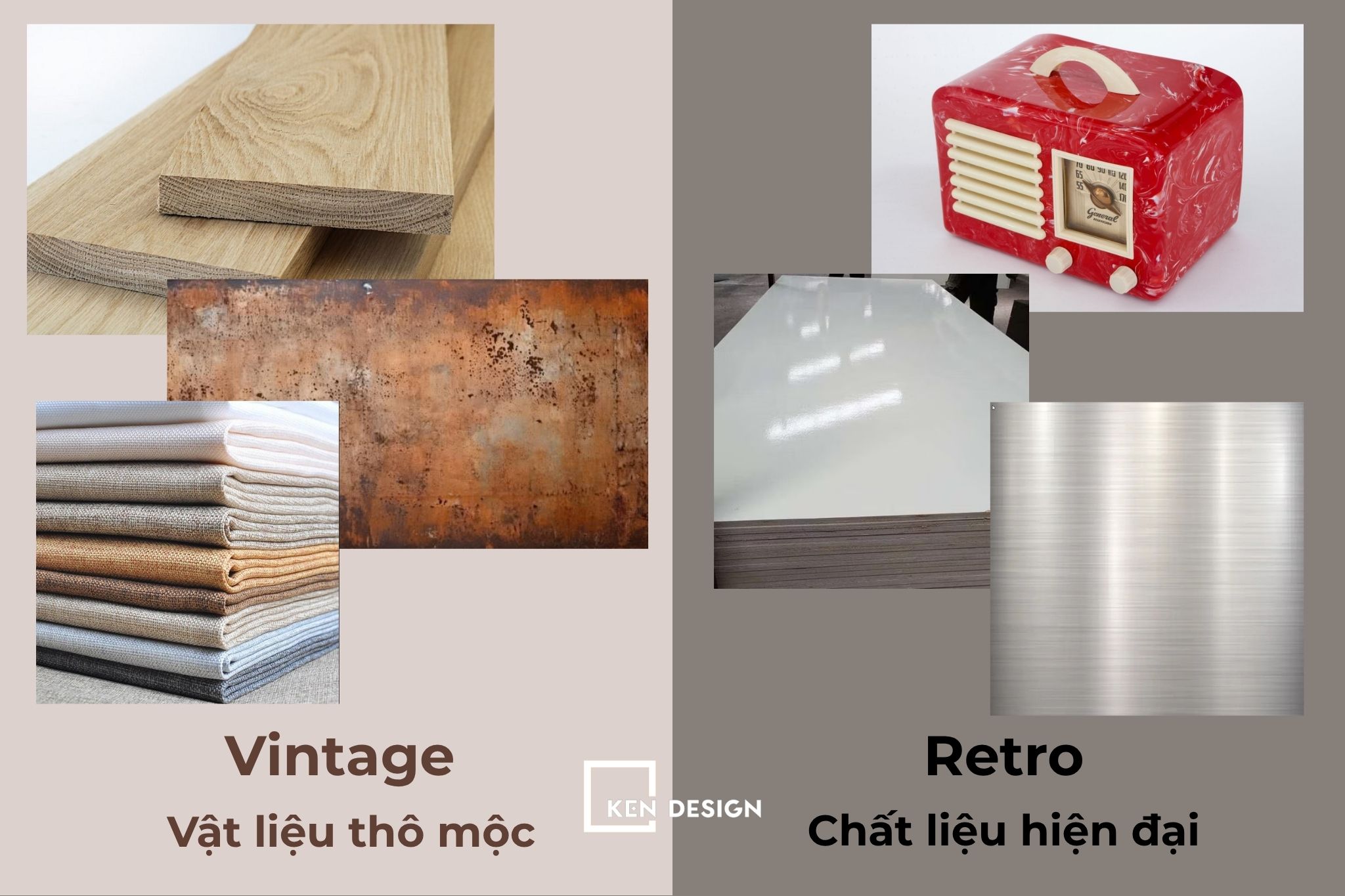 Phân biệt phong cách vintage và retro trong thiết kế quán cafe